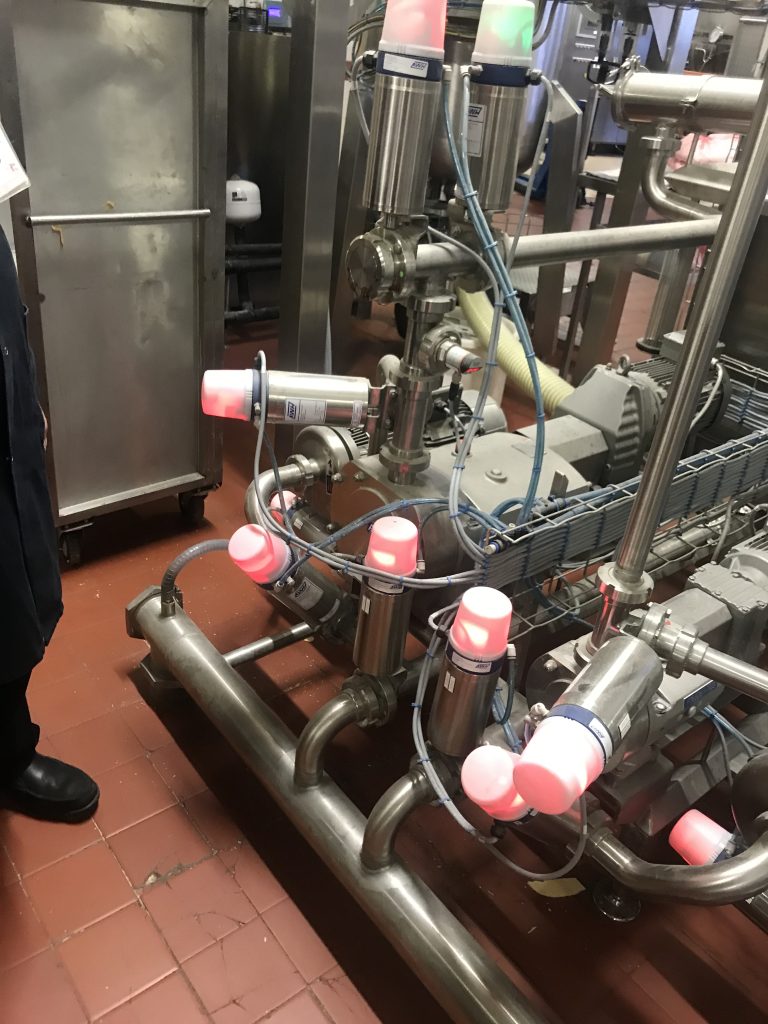 Process pipework and valve manifold