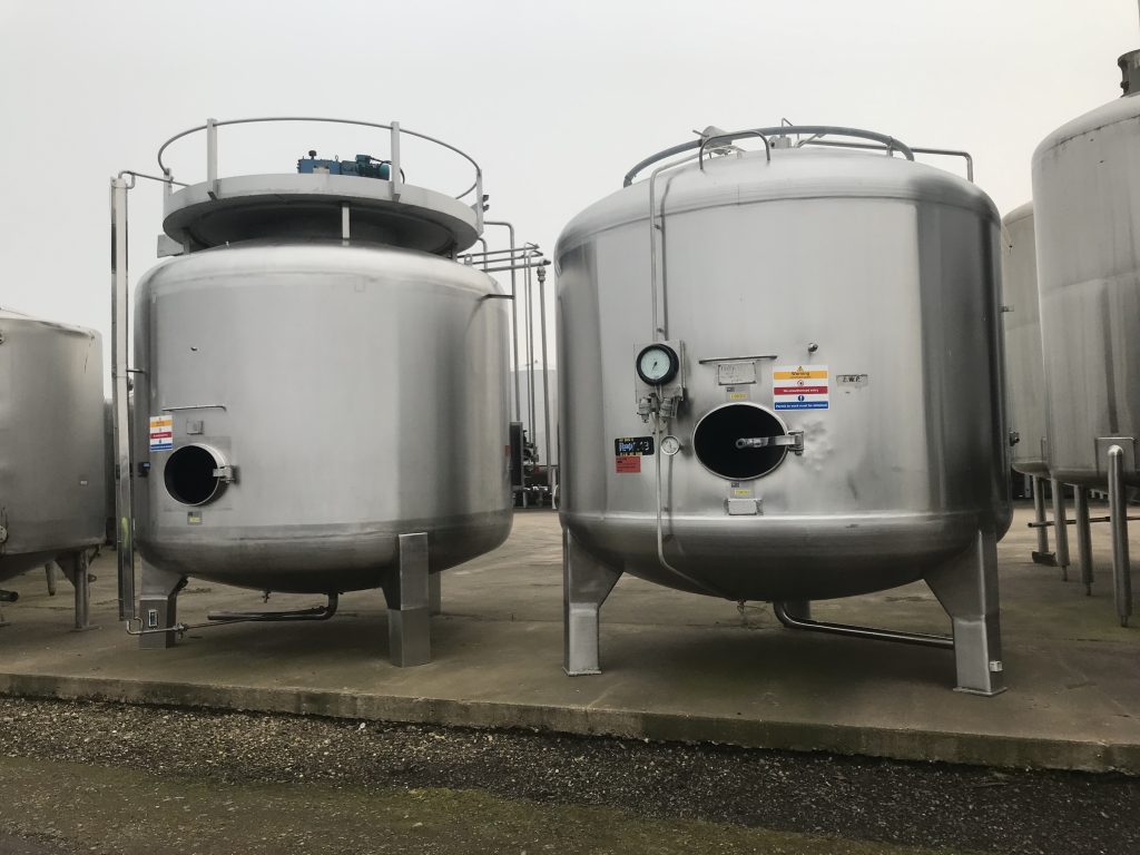 Process vessels awaiting installation